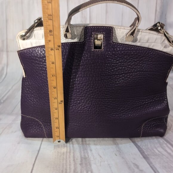 Furla Purple Piper Lux Leather Crossbody Turnlock Women's Shoulder Handbag - Picture 4 of 12